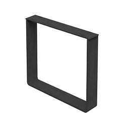 Foto van Bronx71 tafelonderstel u-frame metaal zwart (set van 2)