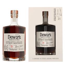 Foto van Dewar'ss 21 years double double aged 50cl whisky + giftbox