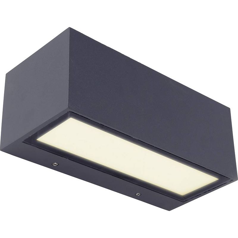 Foto van Lutec gemini 5189112118 led-buitenlamp (wand) 20 w antraciet