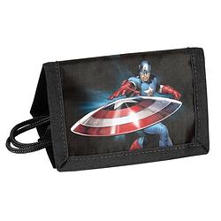 Foto van Marvel avengers portemonnee, shield - 12 x 8,5 cm - polyester