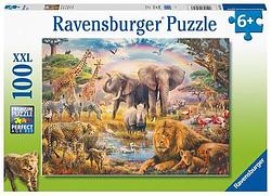 Foto van Afrikaanse savanne (100 xl stukjes) - puzzel;puzzel (4005556132843)