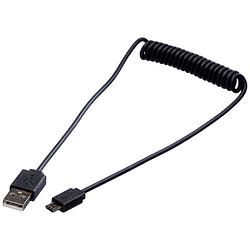 Foto van Roline usb-kabel usb 2.0 usb-a stekker, usb-micro-b stekker 1.00 m zwart afgeschermd 11.02.8317