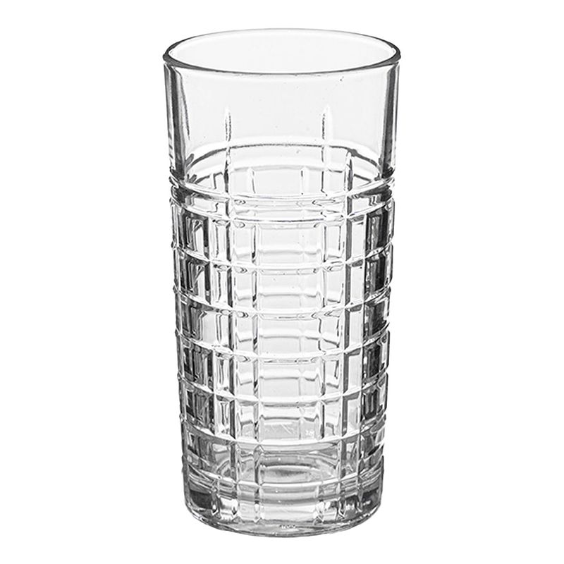Foto van Secret de gourmet longdrinkglazen nice - set 4x stuks - 300 ml - glas - transparant - luxe uitstraling - longdrinkglazen