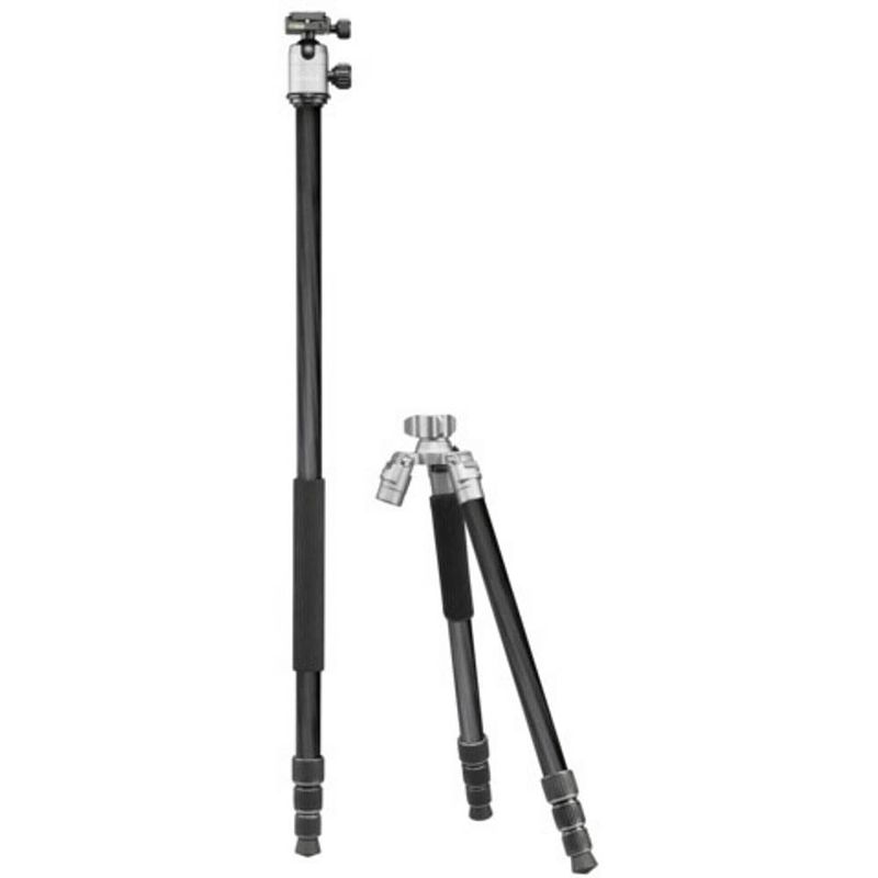 Foto van Cullmann cullmann mundo 528m silber carbon tripod werkhoogte: 22 - 183.5 cm zilver