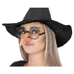Foto van Horror/halloween verkleed accessoires bril met heksen neus - verkleedbrillen