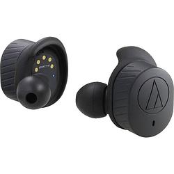 Foto van Audio technica ath-sport7tw in ear oordopjes bluetooth sport zwart volumeregeling, bestand tegen zweet, touchbesturing