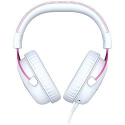 Foto van Hyperx cloud ii pink over ear headset kabel gamen stereo pink, wit