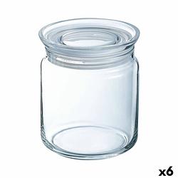 Foto van Pot luminarc pav transparant siliconen glas (1 l) (6 stuks)