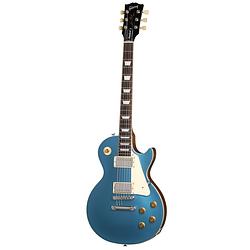 Foto van Gibson original collection les paul standard 50s plain top pelham blue elektrische gitaar met koffer