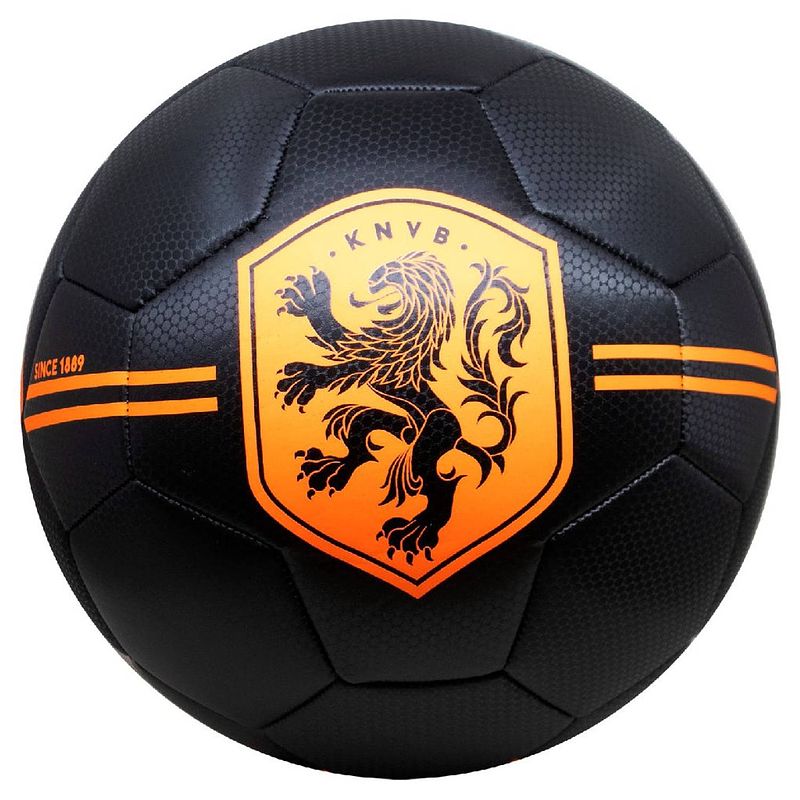 Foto van Knvb bal zwart carbon size 5