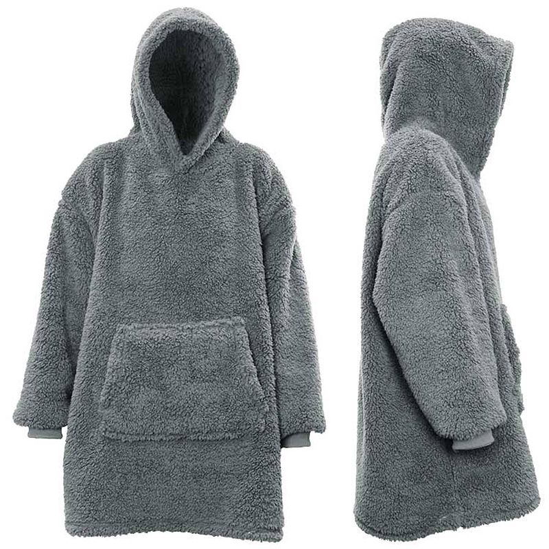 Foto van Unique living - hoodie teddy - 70x50cm - grey