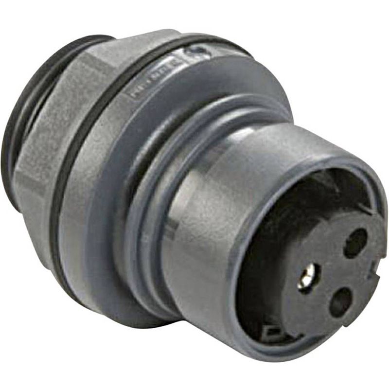 Foto van Bulgin pxp6012/16p/cr kabelschoenconnector (rond) stekker, inbouw serie (ronde connectors): buccaneer 6000 totaal aantal polen: 16 1 stuk(s)