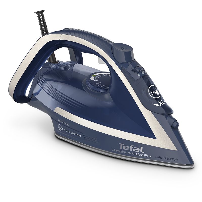 Foto van Tefal fv6830 stoomstrijkijzer blauw