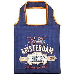 Foto van Matix tas amsterdam bikes 40 cm nylon blauw/oranje