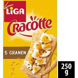 Foto van Liga cracotte 5 granen cracker 2 x 17 crackers 250g bij jumbo