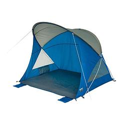 Foto van High peak strandtent sevilla uv40 130 x 160 cm grijs/blauw