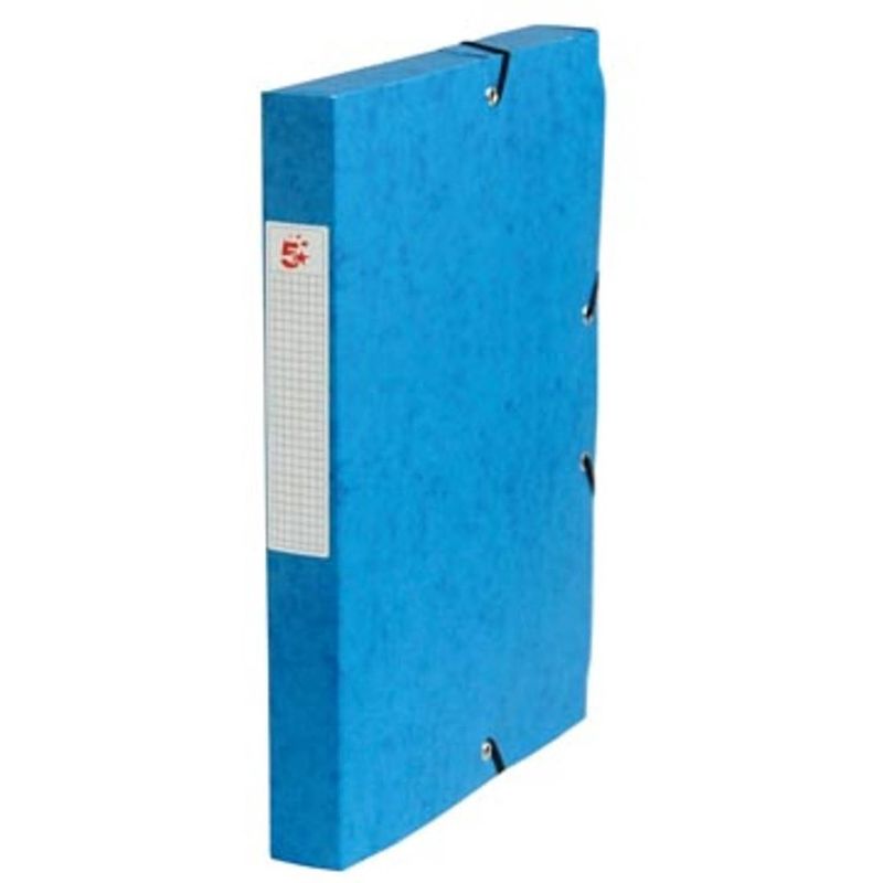 Foto van 5 star elastobox, rug van 4 cm, donkerblauw