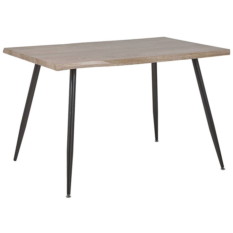 Foto van Beliani luton - eettafel-lichte houtkleur-mdf