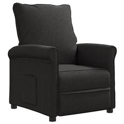 Foto van The living store fauteuil - verstelbaar - zwart - 70x90x98cm - comfortabel