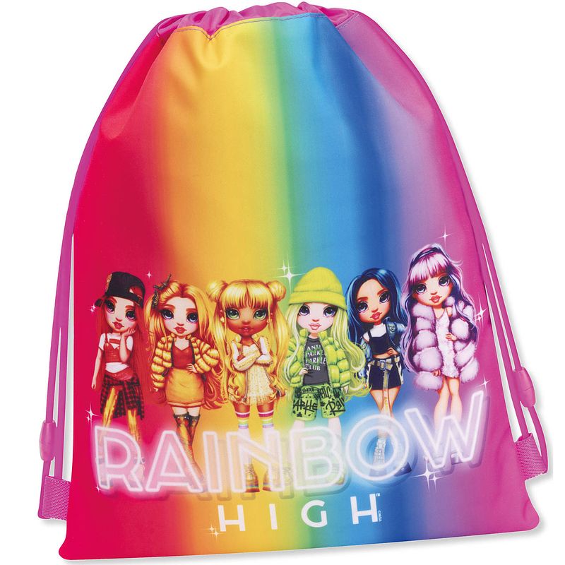 Foto van Rainbow high gymbag - 42 x 33 cm - polyester