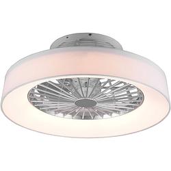 Foto van Led plafondlamp met ventilator - plafondventilator - trion farali - 30w - aanpasbare kleur - afstandsbediening - dimbaar