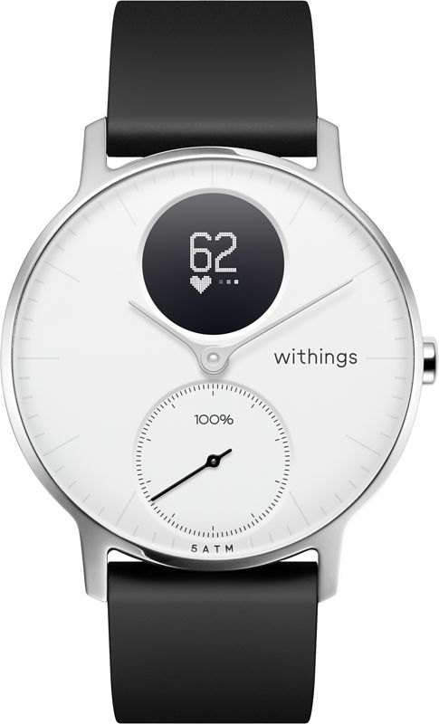 Foto van Withings steel hr zilver/wit 36 mm