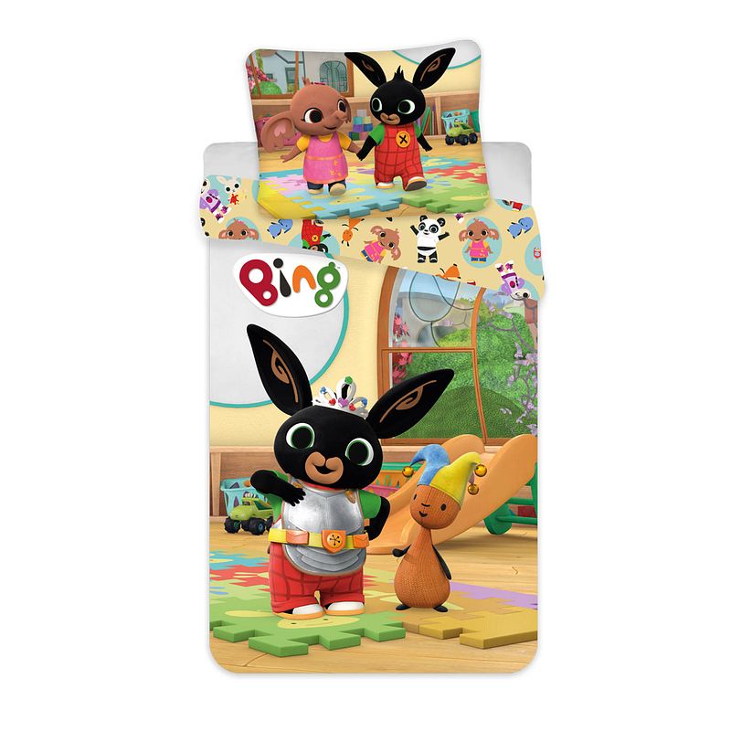 Foto van Bing bunny baby dekbedovertrek speeltijd - 100 x 135 cm - multi