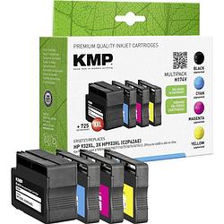 Foto van Kmp inkt vervangt hp 932xl, 933xl compatibel combipack zwart, cyaan, magenta, geel h174v 1725,4005