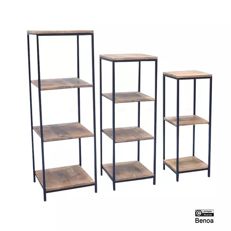 Foto van Benoa lancaster bookshelf set of 3 120 cm