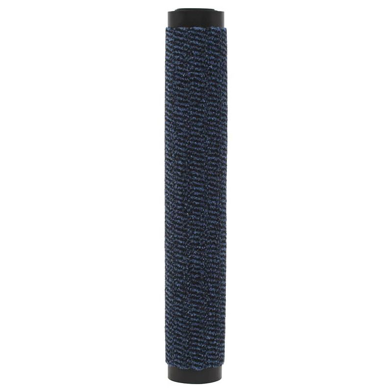 Foto van The living store deurmat - entreemat - blauw - 60 x 150 cm - anti-slip rubber