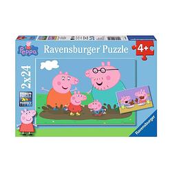 Foto van Peppa pig puzzle family life 2x24 stks