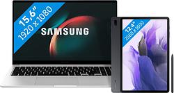 Foto van Samsung galaxy book3 np750xfh-xb1nl + galaxy tab s7 fe