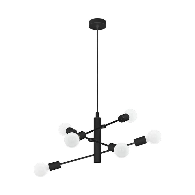 Foto van Eglo gradoli 1 hanglamp - e27 - ø 55 cm - zwart