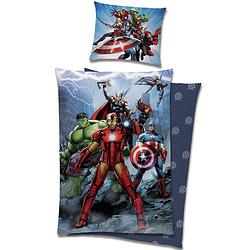 Foto van Marvel avengers dekbedovertrek hero - eenpersoons - 140 x 200 cm + 65 x 65 cm - katoen