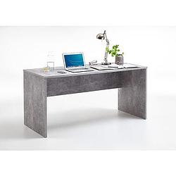 Foto van Bureau brick - betonkleur - 75,5x160x68 cm - leen bakker