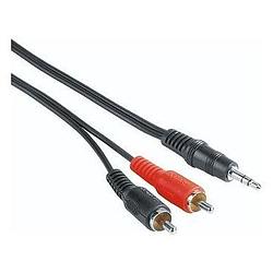 Foto van Hama audiokabel, 3,5-mm-jack-stekker - 2 cinch-stekker, 2 m per 25 stuks audio kabel