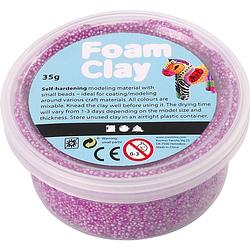 Foto van Foam clay klei neon paars 35 gram (78925)