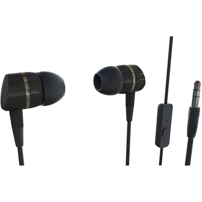 Foto van Vivanco smartsound black in ear oordopjes kabel zwart