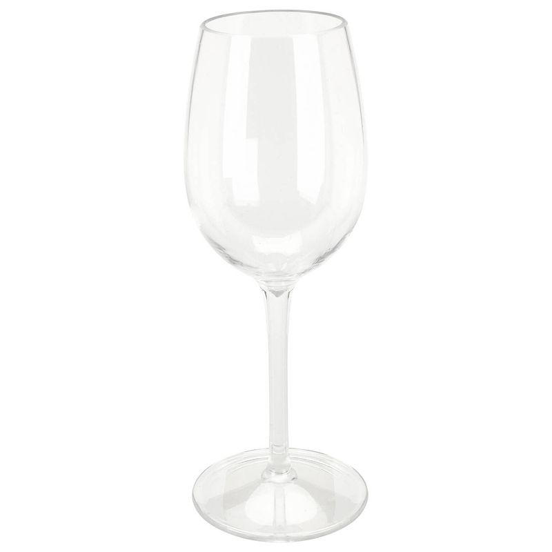Foto van Excellent houseware wijnglas - 1x - transparant - kunststof - 330 ml - wijnglazen