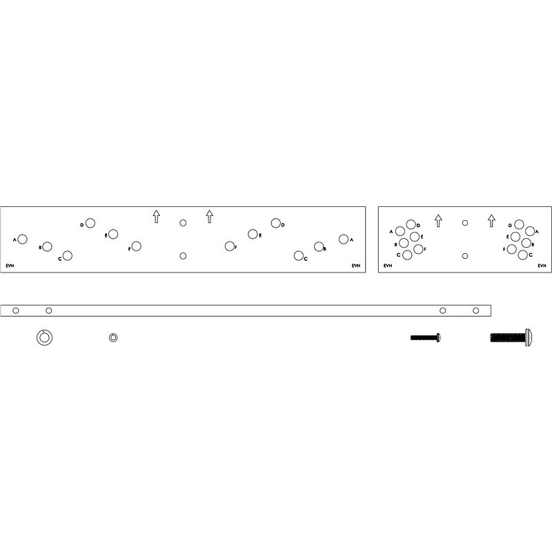 Foto van Electro-voice vrk-3b verticale rigging kit voor evh luidsprekers zwart