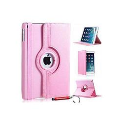 Foto van Ipad mini 4 360 graden draaibare ipad hoes licht roze met uitschuifbare hoesjesweb stylus - ipad hoes, tablethoes