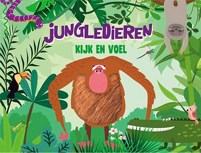 Foto van Kijk en voel - jungledieren - hardcover (9789463544580)