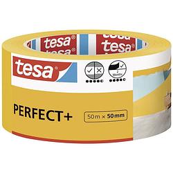 Foto van Tesa perfect+ 56538-00000-00 afplakband geel (l x b) 50 m x 50 mm 1 stuk(s)