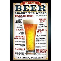 Foto van Gbeye beer how to order poster 61x91,5cm