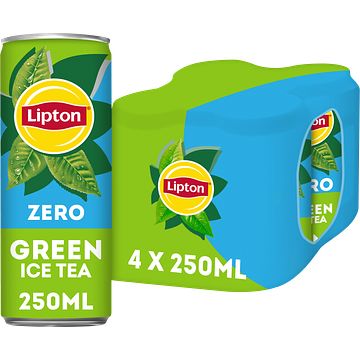 Foto van Lipton ice tea green zero 4 x 250ml bij jumbo