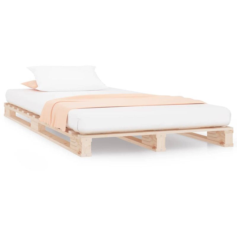 Foto van The living store palletbed massief grenenhout 100x200 cm - bed