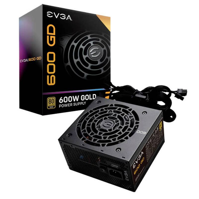 Foto van Evga 600 gd pc-netvoeding 600 w 80 plus gold