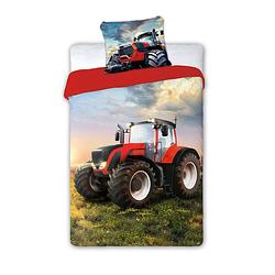 Foto van Traktor dekbedovertrek - eenpersoons - 140 x 200 cm - multi