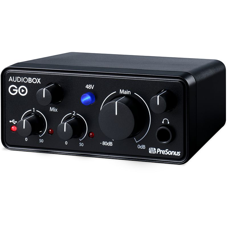 Foto van Presonus audiobox go compacte mobiele audio interface