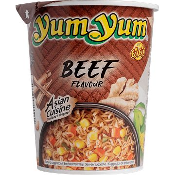 Foto van Yum yum instant noodles beef flavour 70g bij jumbo